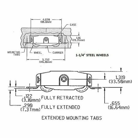 STRYBUC Tandem Roller Assy 1-1/4 Steel 9-355